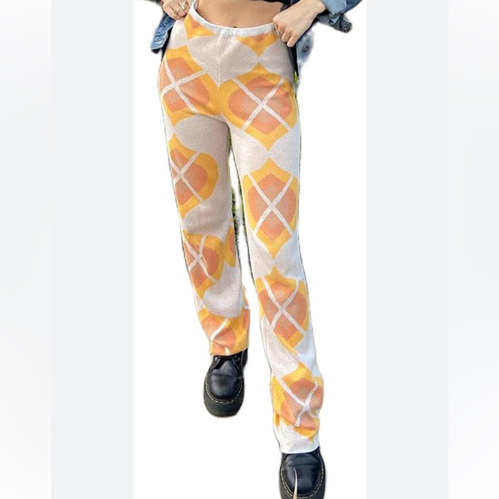 House of Sunny Argyle Sweater Pants